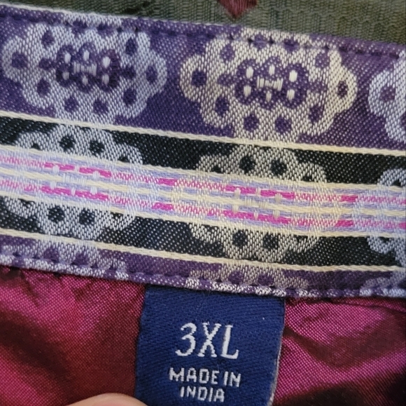 Robert Graham Men's 3XL Long Sleeve Button Down Collared Shirt Flip Cuff Stripes - Picture 3 of 12